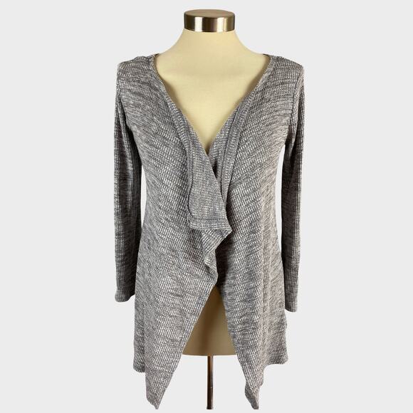 Epic Threads Womens Medium Gray Open Front Drape Cardigan Sweater - Picture 2 of 10